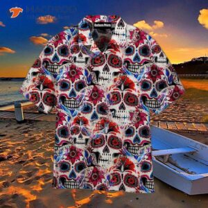 Sugar Skull Dia De Los Muertos Day Of The Dead Hawaiian Shirts