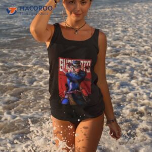 sugimoto red comic design shirt tank top 3