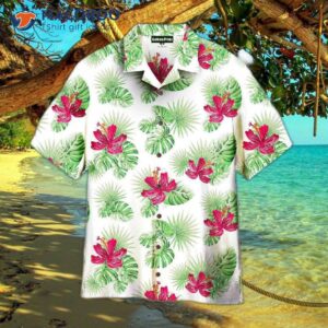 Summer Monstera Exotic Tropical Green Leaf Hawaiian Shirts
