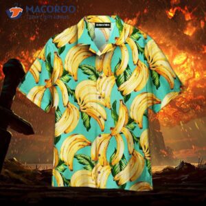 summer palm leaf pattern green hawaiian shirts 1