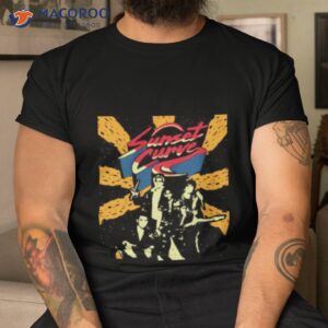 sunset curve band julie and the phantoms vintage shirt tshirt