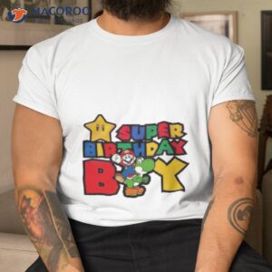 super birthday boy svg super mario shirt tshirt