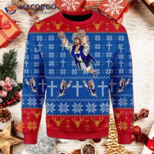 Super Jesus Ugly Christmas Sweater