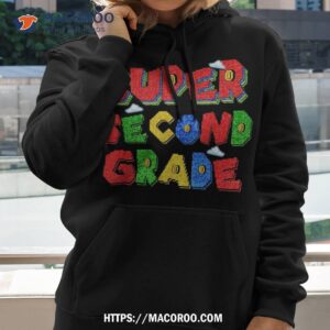 super second grade back to school for teacher and kid outfit shirt hoodie