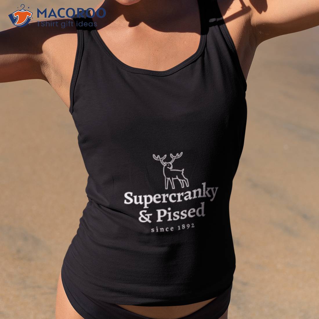 Supercranky & Pissed Funny Fashion Logo Parody Shirt Supercranky & Pissed Funny Fashion Logo Parody Shirt