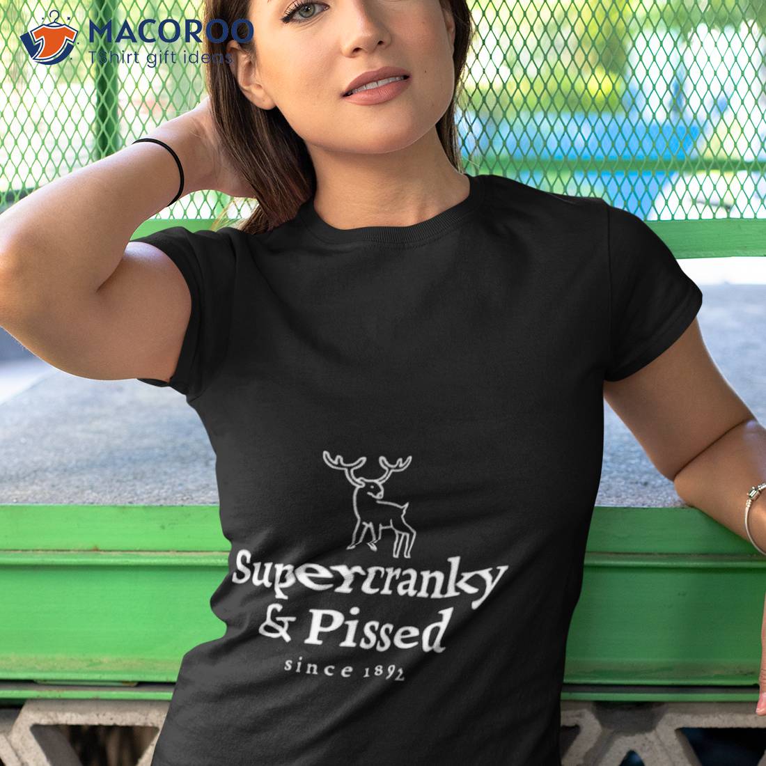Supercranky & Pissed Funny Fashion Logo Parody Shirt Supercranky & Pissed Funny Fashion Logo Parody Shirt