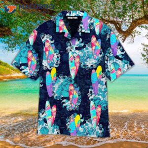 Surfboard Flower Mandala Hawaiian Shirts