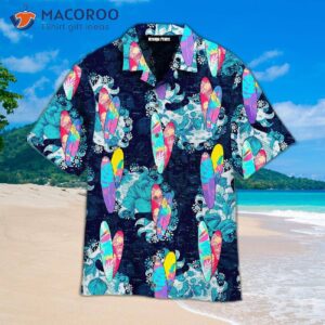Surfboard Flower Mandala Hawaiian Shirts