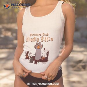 survivors club murder mitten cat halloween 2023 shirt tank top 1