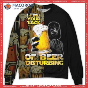 Sw Darth Vader I Find Your Lack Of Beer Disturbing Best Christmas Sweaters