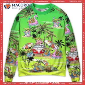Sw Disney Baby Yoda Cool Sweater, Christmas Sweater Men