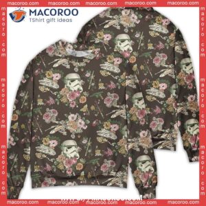 Sw Stormtrooper Flower Vintage Sweater, Grinch Ugly Sweater