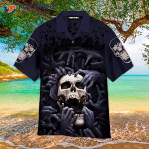 Swallow The Skull Halloween Dark Hawaiian Shirts