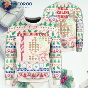 Swipe Right For The Hawaii Ugly Christmas Sweater