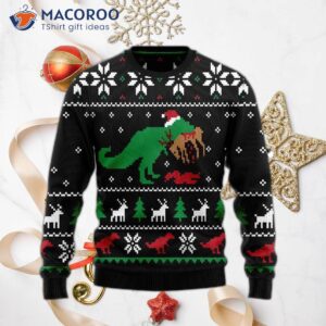 T-rex Ugly Christmas Sweater