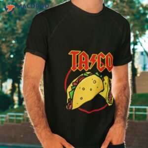 taco acdc retro rock band acdc 90s shirt tshirt