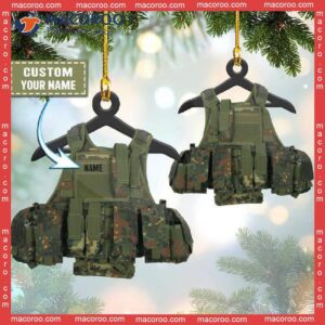 Tactical Molle Vest Ranger Custom-shaped Photo Christmas Acrylic Ornament