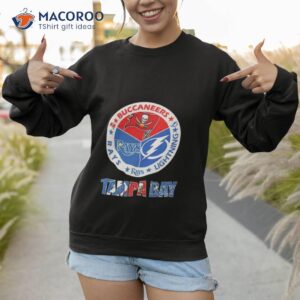 tampa bay rays buccaneers lightning rays logo shirt sweatshirt