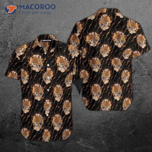tattoo style hawaiian shirts with tigers 0