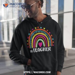 Teacher Colorful Rainbow Eletary School Teachers Shirt