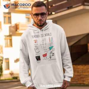 teacher essentials so much coffee mistake fixer shirt hoodie 2