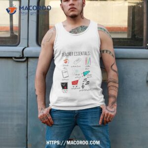 teacher essentials so much coffee mistake fixer shirt tank top 2