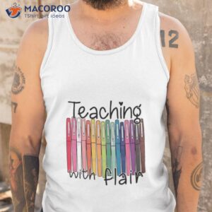 teaching with flair back to school shirt tank top