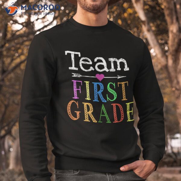 Team 1st First Grade Funny Back To School Teacher Student Shirt