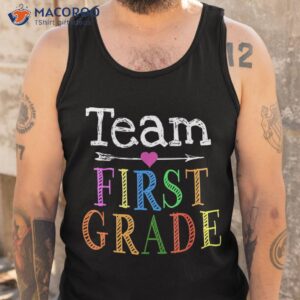 team 1st first grade funny back to school teacher student shirt tank top