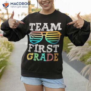 team 1st grade squad first teacher student back to school shirt sweatshirt