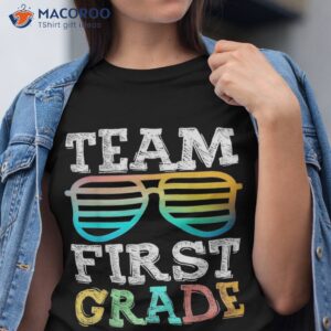 team 1st grade squad first teacher student back to school shirt tshirt