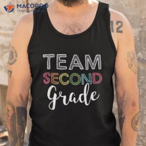 team 2nd second grade teacher back to school top shirt tank top