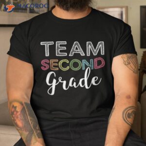 team 2nd second grade teacher back to school top shirt tshirt