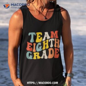 team eighth grade back to school 8th teacher boy kids shirt tank top