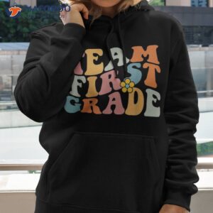 team first grade groovy wavy 1st back to school shirt hoodie