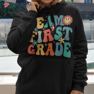 team first grade teacher student groovy back to school gift shirt hoodie 2 1