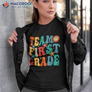 team first grade teacher student groovy back to school gift shirt tshirt 3