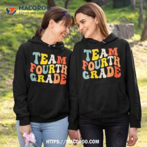 team fourth grade back to school 4th grade teacher boys kids shirt hoodie 1