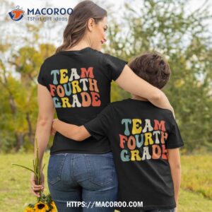 Team Fourth Grade Back To School 4th Grade Teacher Boys Kids Shirt