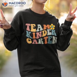 team kindergarten groovy wavy back to school teacher student shirt sweatshirt 2