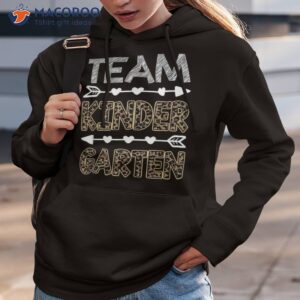 team kindergarten leopard shirt teacher back to school gift hoodie 3