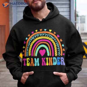 team kindergarten rainbow girls boys teacher back to school shirt hoodie