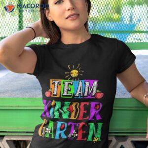 team kindergarten teacher or student back to school shirt tshirt 1