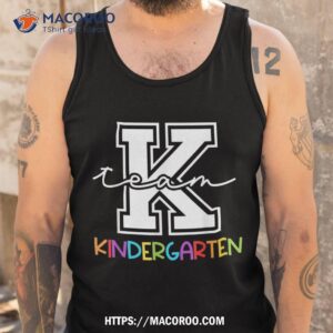 team kindergarten team k eletary teacher back to school shirt tank top