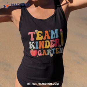 team kindergarten team kinder back to school teacher groovy shirt tank top 2