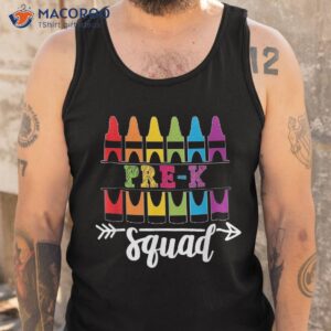 team pre k squad teacher back to school 2022 shirt tank top