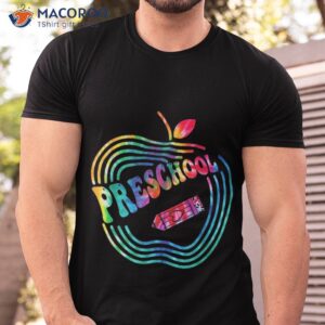 team preschool tie dye apple back to school shirt tshirt