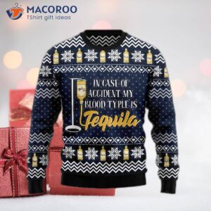 Tequila Makes My Blood Run Ugly Christmas Sweater