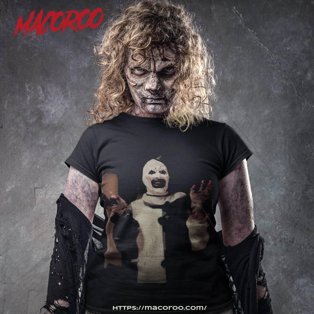 Terrifier Movie Horror Art The Clown Shirt Terrifier Movie Horror Art The Clown Shirt