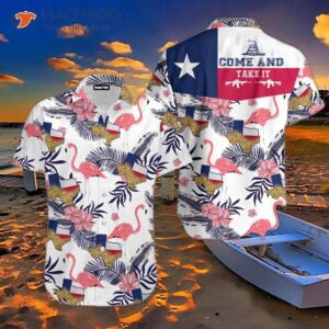 Texas Flamingo “come And Take It” Hawaiian Shirts